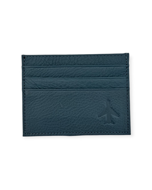 Leather Petrol Blue Wallet
