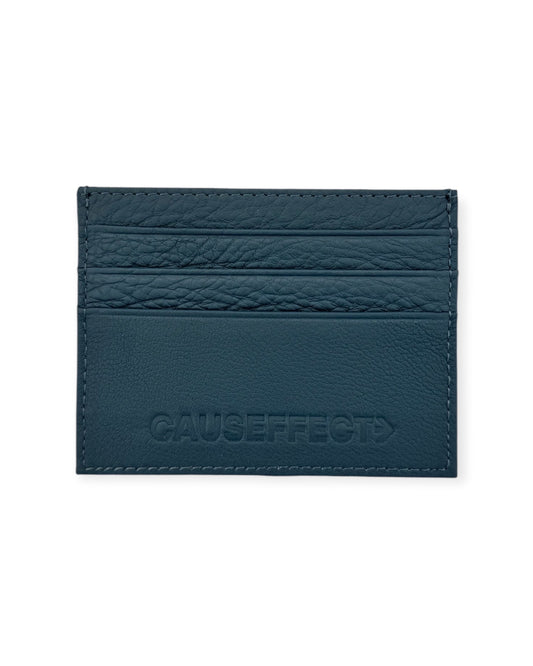 Leather Petrol Blue Wallet